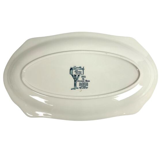 Johnson Bros Friendly Village England Vintage Village Green 12.5" Sandwich Tray! - Picture 7 of 8